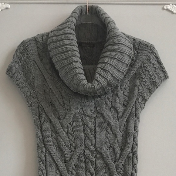 Cable Knit Turtle Neck Midi Dress - Picture 2 of 8